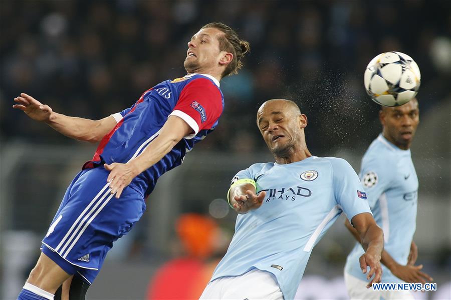 (SP)SWITZERLAND-BASEL-SOCCER-CHAMPIONS LEAGUE-BASEL VS MANCHESTER CITY