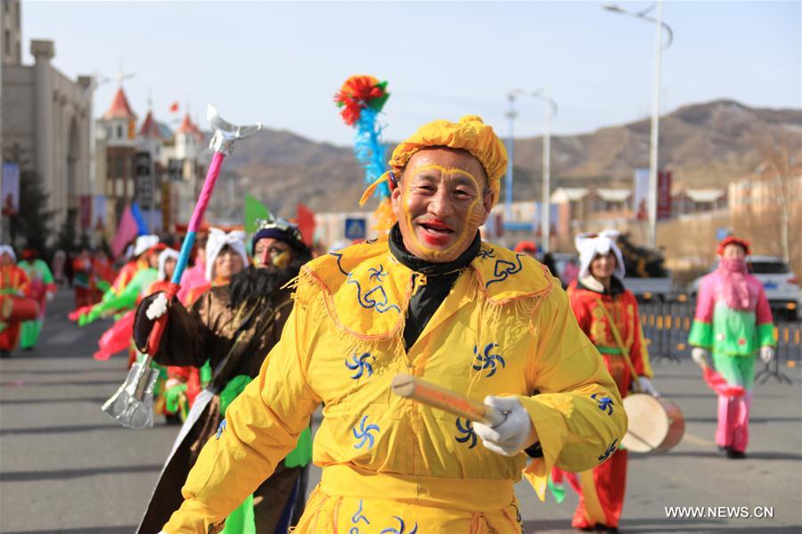 #CHINA-HEBEI-ZHANGJIAKOU-YANGGE DANCE (CN)