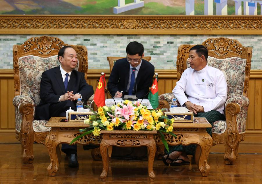 MYANMAR-NAY PYI TAW-HUANG KUNMING-MEETING