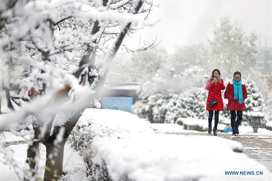 CHINA-GANSU-PINGLIANG-SNOWFALL (CN)