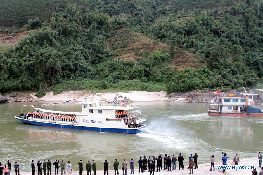 CHINA-LAOS-MYANMAR-THAILAND-MEKONG RIVER-JOINT PATROL