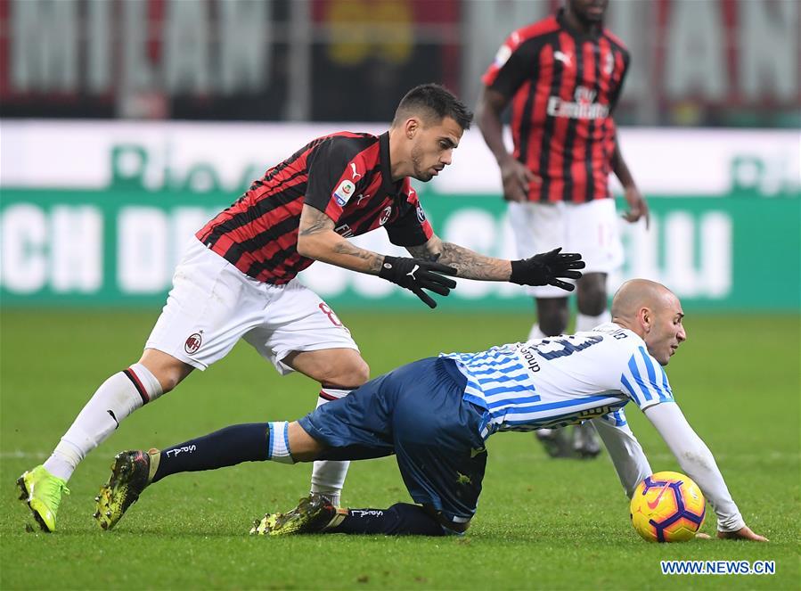 (SP)ITALY-MILAN-SOCCER-SERIE A-AC MILAN VS SPAL