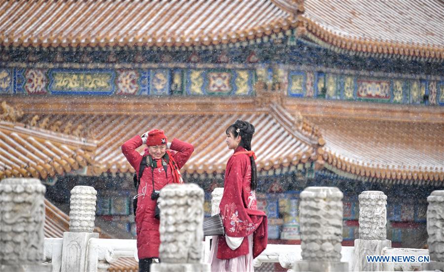 (InPalaceMuseum)CHINA-BEIJING-PALACE MUSEUM-SNOW (CN)