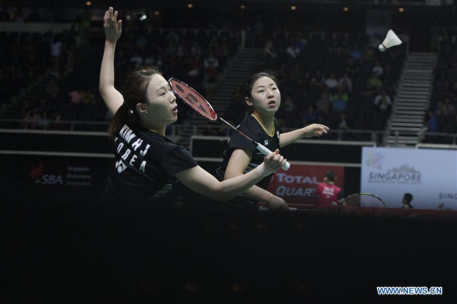 (SP)SINGAPORE-BADMINTON-SINGAPORE OPEN-SEMIFINAL