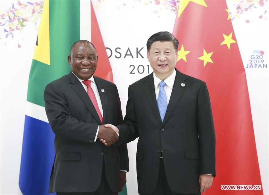 JAPAN-OSAKA-XI JINPING-CYRIL RAMAPHOSA-MEETING