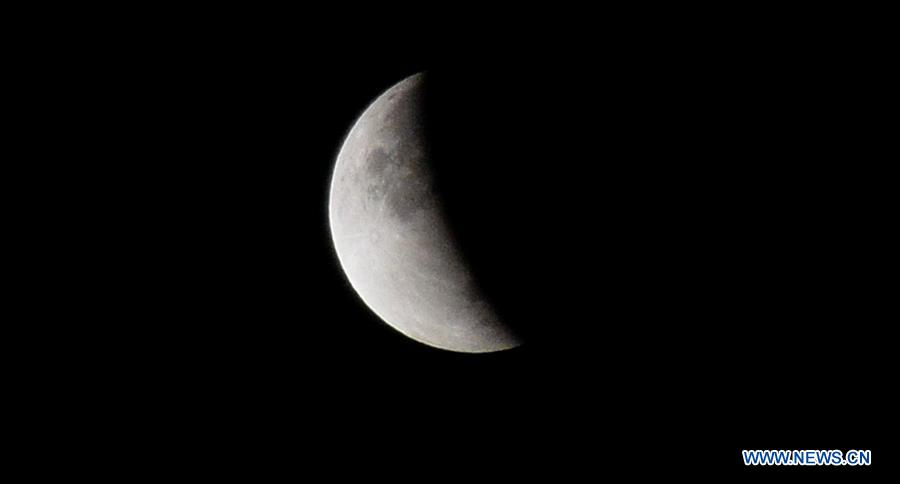 NEPAL-KATHMANDU-PARTIAL LUNAR ECLIPSE