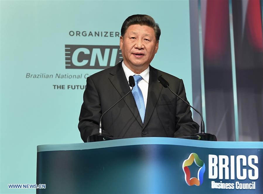 BRAZIL-BRASILIA-XI JINPING-BRICS BUSINESS FORUM