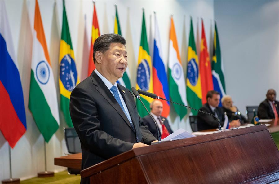 BRAZIL-BRASILIA-CHINA-XI JINPING-BRICS-LEADERS' DIALOGUE WITH THE BRICS BUSINESS COUNCIL AND THE NEW DEVELOPMENT BANK