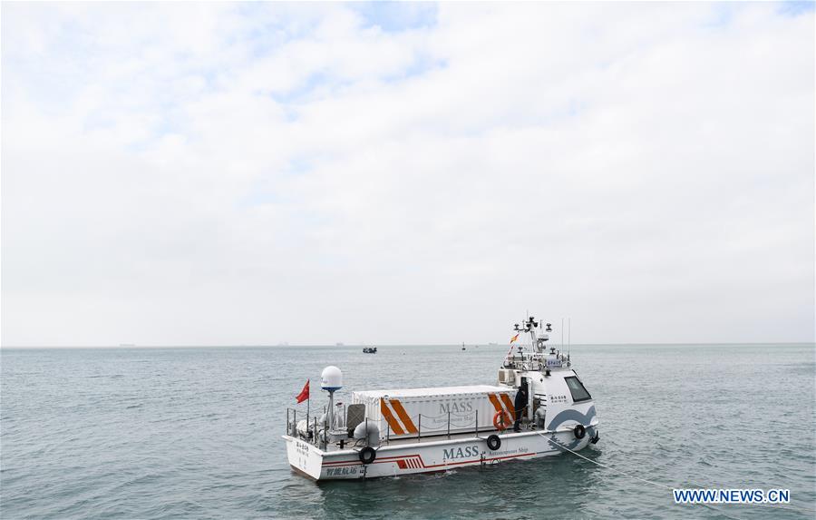 CHINA-GUANGDONG-ZHUHAI-JINDOUYUN-AUTONOMOUS CARGO SHIP-MAIDEN VOYAGE (CN)