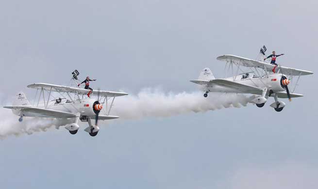 Huangguoshu Waterfalls Flight Conference held in Anshun, SW China's Guizhou