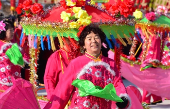 People perform folk dance nationwide during Spring Festival