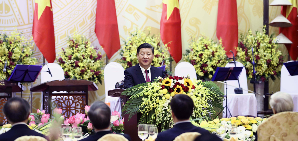 习近平出席阮富仲和陈大光共同举行的欢迎宴会